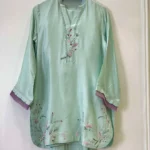 Mint Green Formal Silk Dress