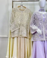 Mirror Work Jacket Sharara Set - Image 2