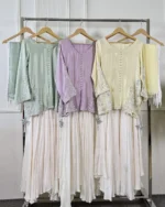 Pastel Silk Bridal Sharara Set with Tassel Dupatta