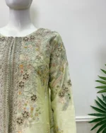 Light Green Sharara Wedding Dress - Image 3