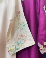 Silk Embroidered Dress 5 Colours Wedding Wear - Image 5