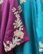 Silk Embroidered Dress 5 Colours Wedding Wear - Image 2
