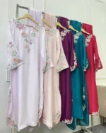 Silk Embroidered Dress 5 Colours Wedding Wear