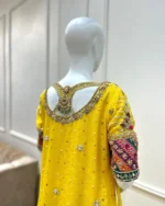 Bright Yellow Suit with Multicolor Patchwork - Image 5