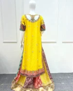 Bright Yellow Suit with Multicolor Patchwork - Image 6