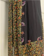 Hand-Embroidered Sheer Suit with Tassel Closure - Image 4