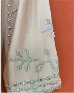 Dusty Pink Suit with Crystal Floral Embroidery - Image 3