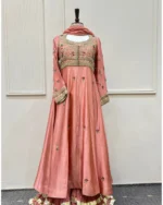 Hand-Embellished Frock with Layered Ruffle Lehenga And Dupatta