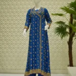 Angrakha Style Heavily Embroidered 3-Piece Suit for Women
