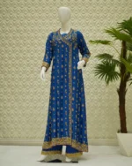 Angrakha Style Heavily Embroidered 3-Piece Suit for Women