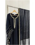 Zardozi Embroidered Kurta with Shikargah Hem Motif - Image 2