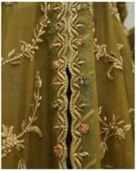 Pearl And Stone Work Embroidered Maxi Suit with Dupatta - Image 2