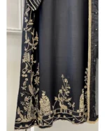 Zardozi Embroidered Kurta with Shikargah Hem Motif - Image 3