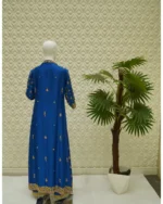 Angrakha Style Heavily Embroidered 3-Piece Suit for Women - Image 4