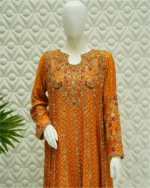 Bandhani Anarkali with Zardozi And Leheriya Dupatta - Image 5