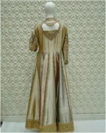 Multi-Tone Embroidered Anarkali with Embellished Dupatta - Image 5