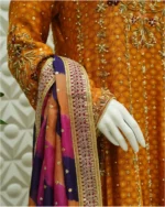 Bandhani Anarkali with Zardozi And Leheriya Dupatta - Image 2